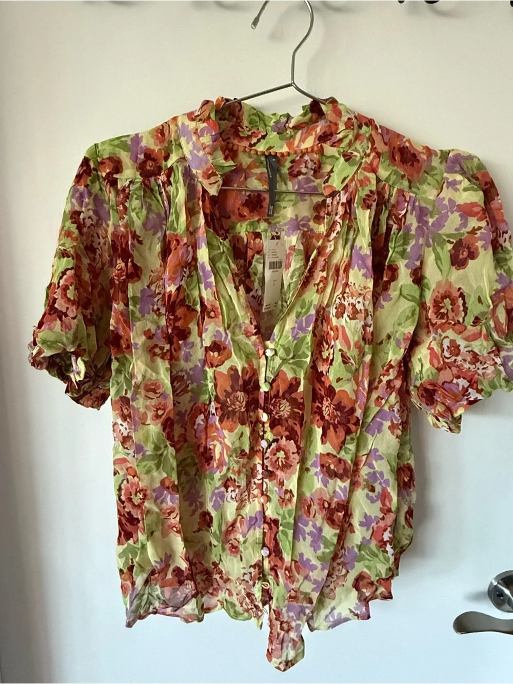 Anthropologie sheer floral